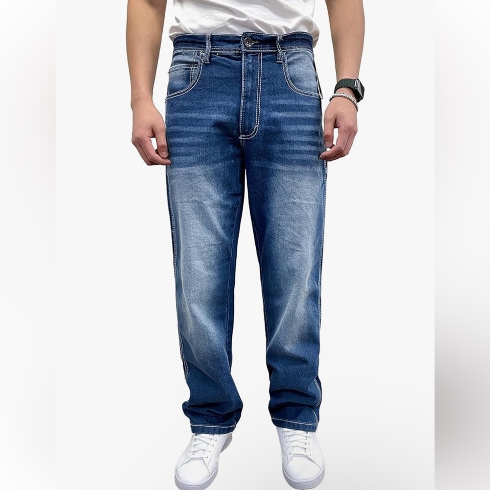 MENS BIG & TALL SOUTHPOLE JEANS 48X32
ECU MEDIUM WASH